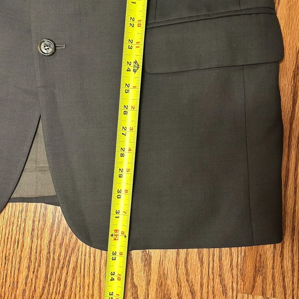Jos A Bank Mens Blazer Career Suit Single Breasted 42 R Gray Wool Cashmere Blend